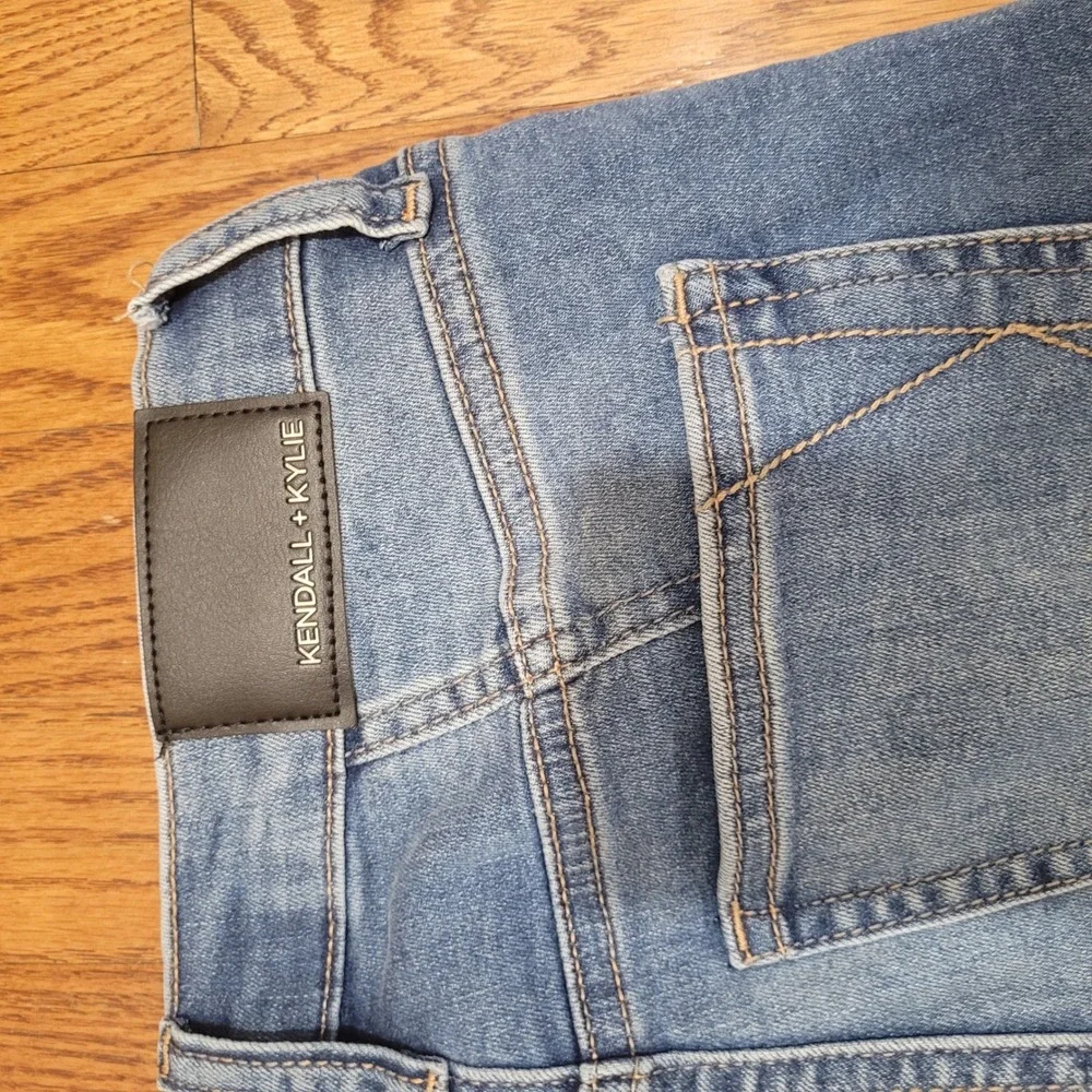 Kendall Kylie‎ juniors The Kontour High Rise Jeans Distressed Blue Size 1 new